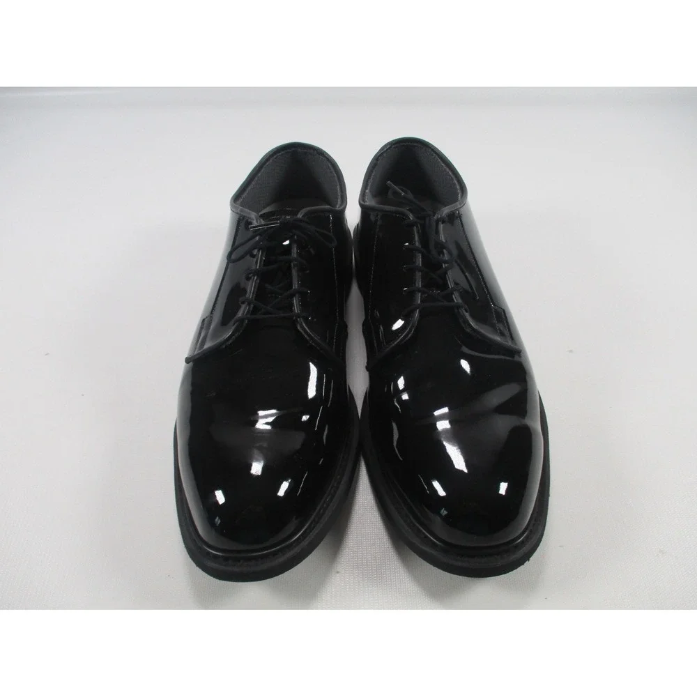 Bates 00941C High Gloss Black Oxford Dress Shoes Mens Size‎ 13 D Uniform Shoes
